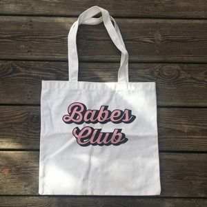 Bag: Babes Club Retro Canvas Style Shoulder Tote Bag